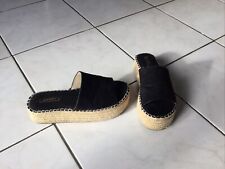 Mules noires plateforme d'occasion  Andeville