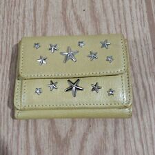 Autêntica Carteira de Couro Dourada JIMMY CHOO Nemo Tripla 4x3" com Bolsa de Pó e Caixa, usado comprar usado  Enviando para Brazil