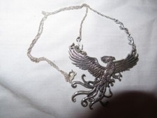 Usado, Lindo pingente de prata esterlina Harry Potter Phoenix com corrente de colar comprar usado  Enviando para Brazil