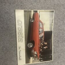 Vauxhall cresta brochure for sale  STOKE-ON-TRENT