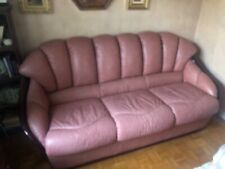 Canape cuir rose d'occasion  Sainte-Geneviève-des-Bois