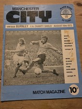 Manchester city burnley for sale  DUNBAR