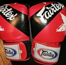Usado, Luva de boxe Fairtex BGV1 Muay Thai estrelas vermelha (14 oz) comprar usado  Enviando para Brazil