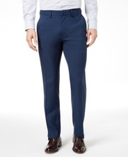 Calça social Kenneth Cole Reaction masculina ajuste moderno 30/30 azul sólida comprar usado  Enviando para Brazil