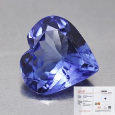 Tanzanite naturale cuore usato  Roma