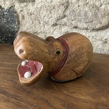 Wooden hippopotamus hippo for sale  NOTTINGHAM