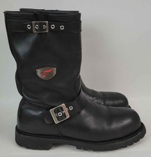 Usado, Botas de trabalho masculinas Red Wing 988 couro preto engenheiro motociclista 11 D comprar usado  Enviando para Brazil