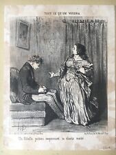 .daumier lithographie original d'occasion  Montreuil