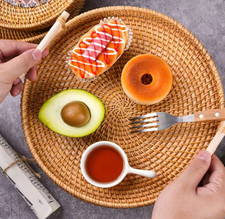 Rattan tablett serviertablett gebraucht kaufen  Oberhausen