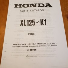 Manual de peças genuínas Honda XL125 XL125K1 - 1ª edição, outubro de 1974 - CÓPIA DA FOTO!, usado comprar usado  Enviando para Brazil