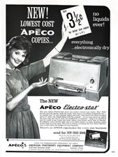 1963 MÁQUINA DE COPIAR Impressão Vintage Genuína Publicidade Fotocópia Xerox Equipamento de Escritório comprar usado  Enviando para Brazil