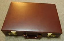 Vintage brown briefcase for sale  COVENTRY