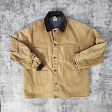 Jaqueta masculina GG vintage GG bolsos marrons lona cobertor forrado casaco celeiro comprar usado  Enviando para Brazil