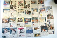 lote de 25+ 1950s EVINRUDE motor de popa anúncios de impressão PUBLICIDADE/capas frontais também, usado comprar usado  Enviando para Brazil