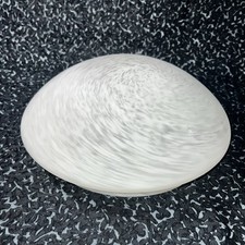 Tampa de luminária de vidro branco redemoinho fosco substituição abertura 9,25" comprar usado  Enviando para Brazil