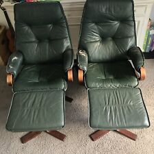 Vintage green leather for sale  BRISTOL