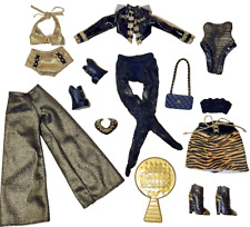 Usado, Lote de sapatos LOL OMG Royal Bee Missy Meow Agent Soul Doll roupa preta dourada comprar usado  Enviando para Brazil