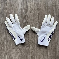 Usado, Luvas de futebol Nike Vapor Knit TCU Horned Frogs PE tamanho grande novas em folha comprar usado  Enviando para Brazil