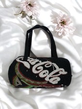 Bolsa de cano vintage anos 90 Y2K Coca Cola toda com miçangas retrô pop colecionável comprar usado  Enviando para Brazil