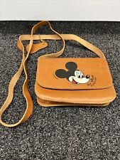 Usado, Bolsa tiracolo pequena de couro vintage Walt Disney Productions Mickey Mouse comprar usado  Enviando para Brazil