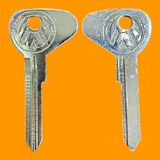 2 X chave em branco para Volkswagen Super Beetle Karmann Ghia Squareback Fastback VW, usado comprar usado  Enviando para Brazil