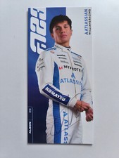 Alexander Albon 2025 Williams F1 FW47 cartão oficial assinado 10x21cm NOVO comprar usado  Enviando para Brazil