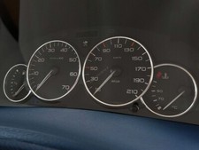 Pour Peugeot 206 1998-2012 Cerclages De Compteur Aluminium Anneaux Chrome x4 na sprzedaż  PL
