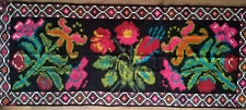antique floral tapis kilim moldave bessarabien / Bessarabian folk rug 290x118 cm comprar usado  Enviando para Brazil