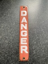 Vintage enamel danger for sale  SOUTHAMPTON