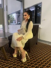 Gold sandaletten high gebraucht kaufen  Laatzen