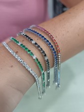 Bracciale tennis argento usato  San Tammaro