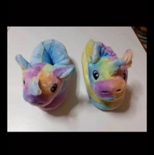 Pantofole unicorno multicolore usato  Barletta