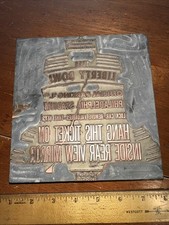 Print block large for sale  Fitzwilliam