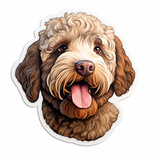 Autocollants voiture lagotto d'occasion  Expédié en France