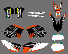 Adesivos de fundo Team Graphics para KTM 200 250 300 350 450 500 530 EXC 2008-11, usado comprar usado  Enviando para Brazil