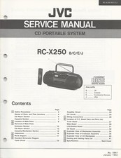 Serviceunterlagen jvc x250 gebraucht kaufen  Schwabach