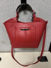 Bolsa tiracolo Steve Madden vermelha couro sintético nova sem etiquetas vários bolsos comprar usado  Enviando para Brazil