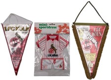 2 flâmulas e pequenos uniformes de futebol lembrança clube alemão FC Köln comprar usado  Enviando para Brazil