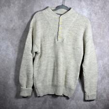 Vintage L.L. Suéter masculino Bean High Trek fio bege médio malha Henley mistura de lã comprar usado  Enviando para Brazil
