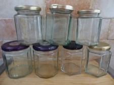 Empty hexagonal jars for sale  LONDON