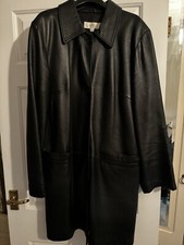 Stylish black leather for sale  LONGFIELD