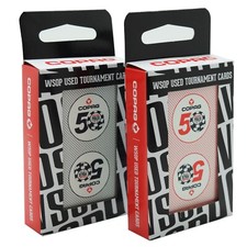Usado, Copag WSOP 50º Aniversário Conjunto de 2 Baralhos de Cartas de Plástico Usados Autênticos comprar usado  Enviando para Brazil