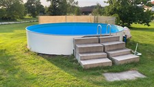 Swimming pool rund gebraucht kaufen  Tacherting