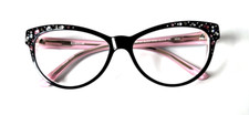 BEBE BB7024 BLACK ROSE NEW CAT EYES AUTÊNTICO QUADRO DE ÓCULOS ARO COMPLETO 56-15-135 comprar usado  Enviando para Brazil