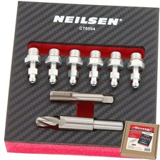 Pinça de freio Neilsen 8 peças conjunto de inserção de reparo de rosca bico sangramento M8, usado comprar usado  Enviando para Brazil