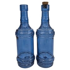 Blue glass bottle for sale  Faribault