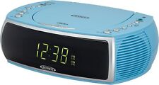 Usado, Relógio estéreo digital rádio AM/FM Jensen azul celeste moderno casa CD mesa comprar usado  Enviando para Brazil
