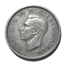 1948 george sixpences for sale  HOUGHTON LE SPRING