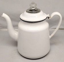 White enamelware percolator for sale  Milwaukee