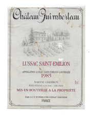 Etiquette vin lussac d'occasion  Royan